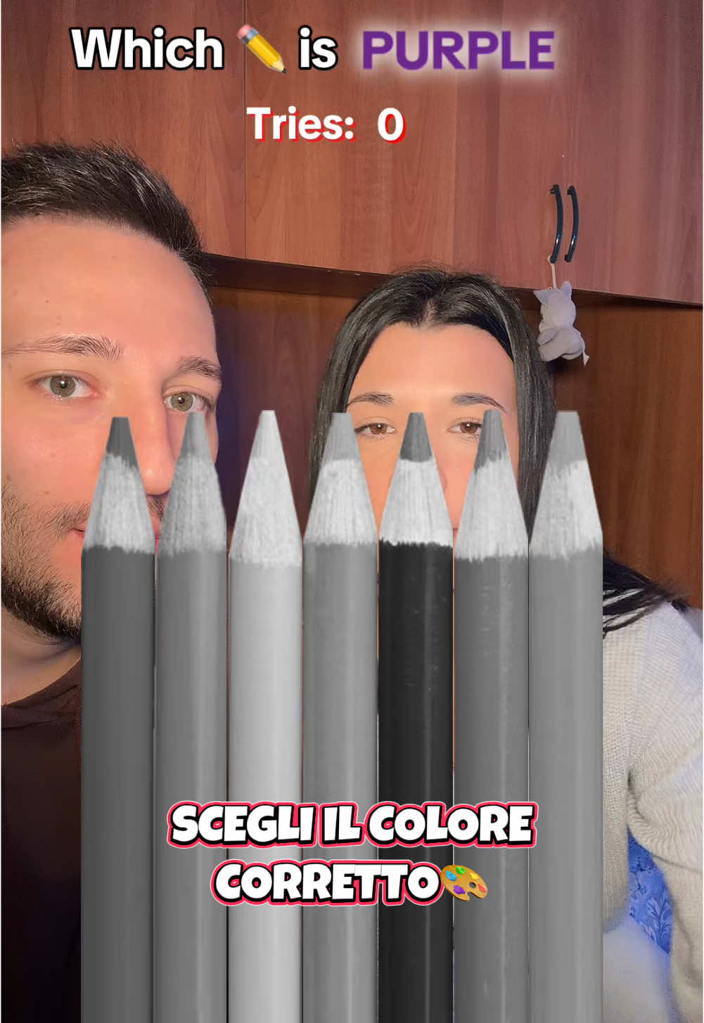 Riuscite a capire il colore ma guardandoli in bianco e nero? #perte #colori #colours #colourschallenge #challenge 