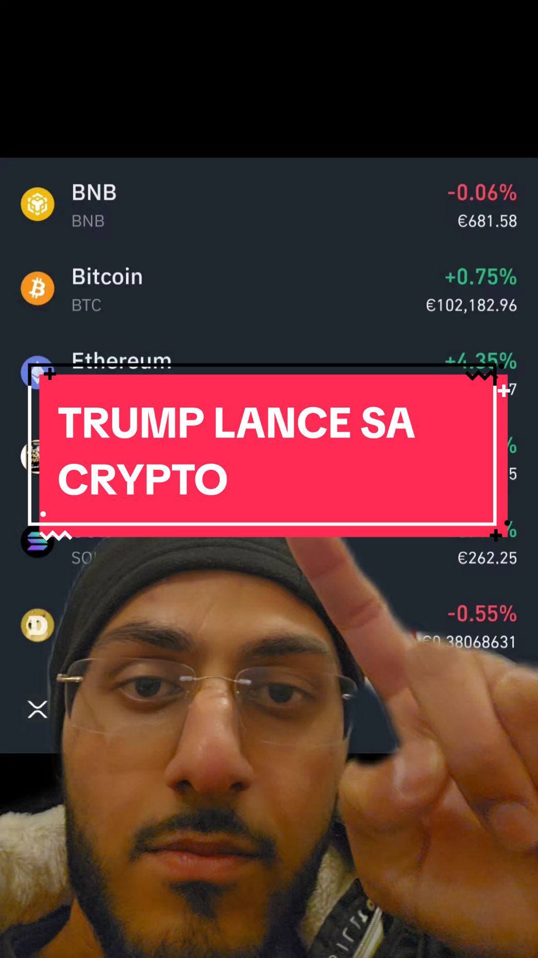 Trump qui lance sa crypto, dinguerie #crypto #actu #trump