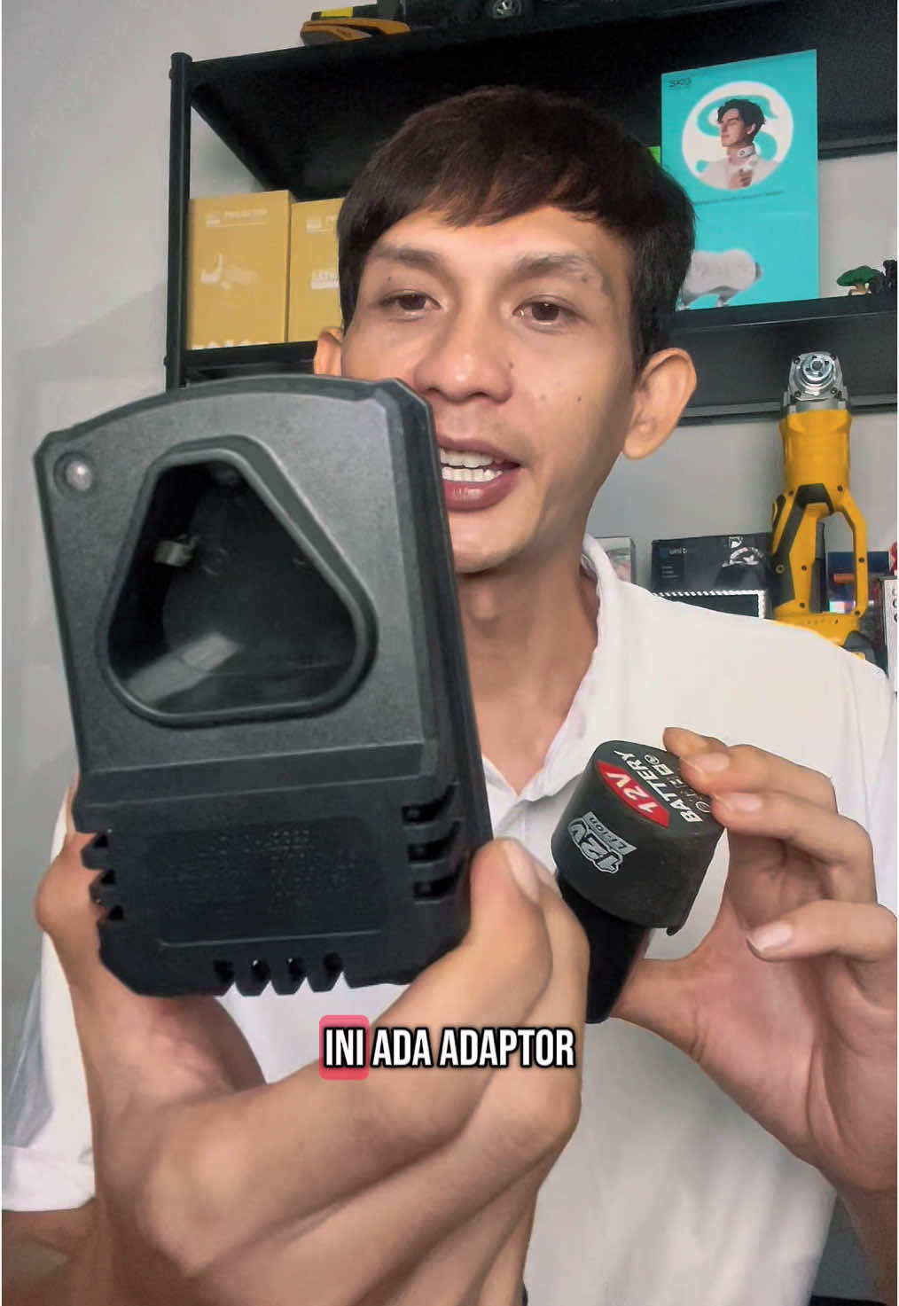 Adaptor casan baterai cordless 12V, casan baterai mesin bor #chargerimpact #casanbateraiimpact #topkeranjang 