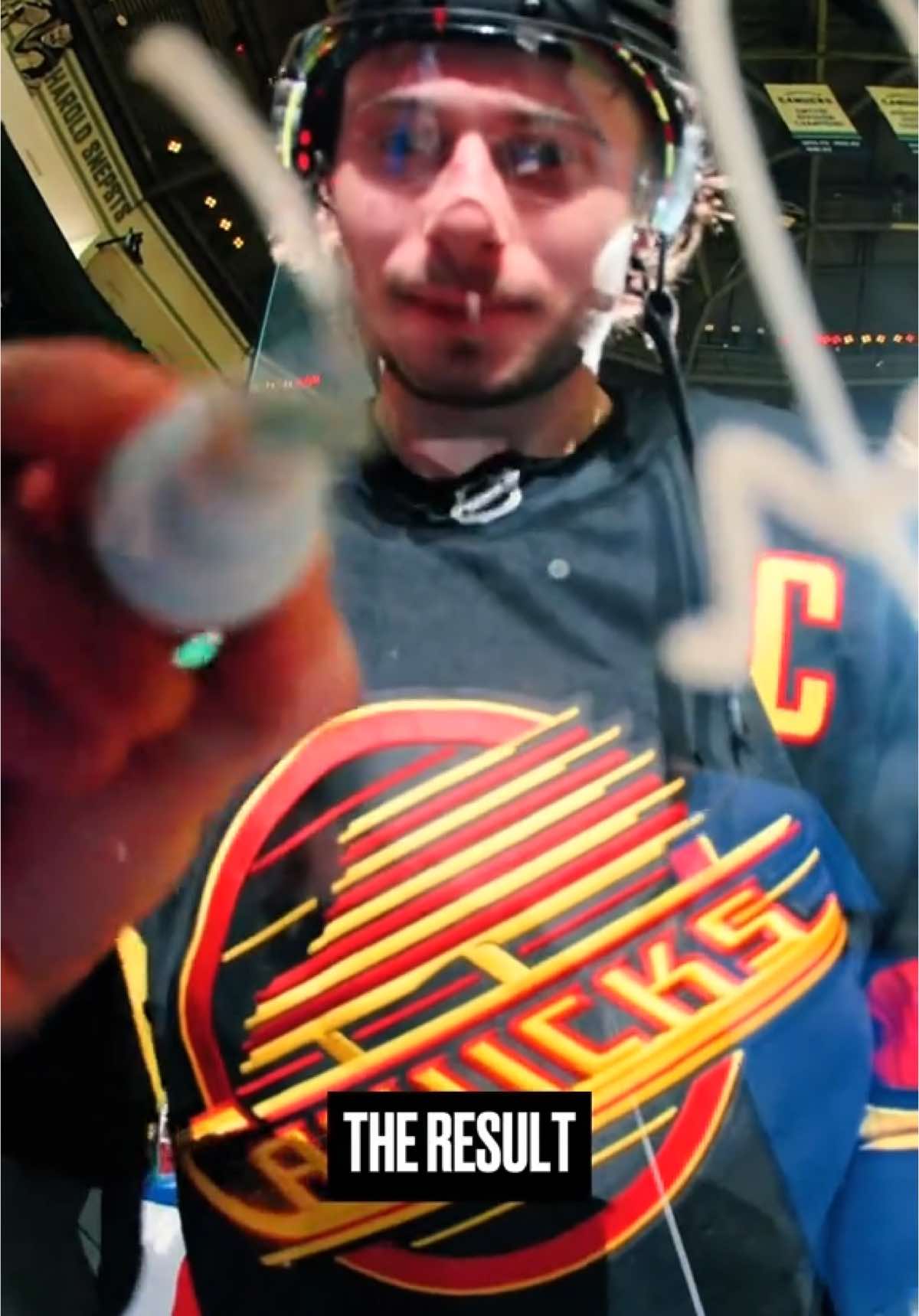 POV: Quinn Hughes just got the first star of the game. 🤩 #Canucks #NHL #QuinnHughes 
