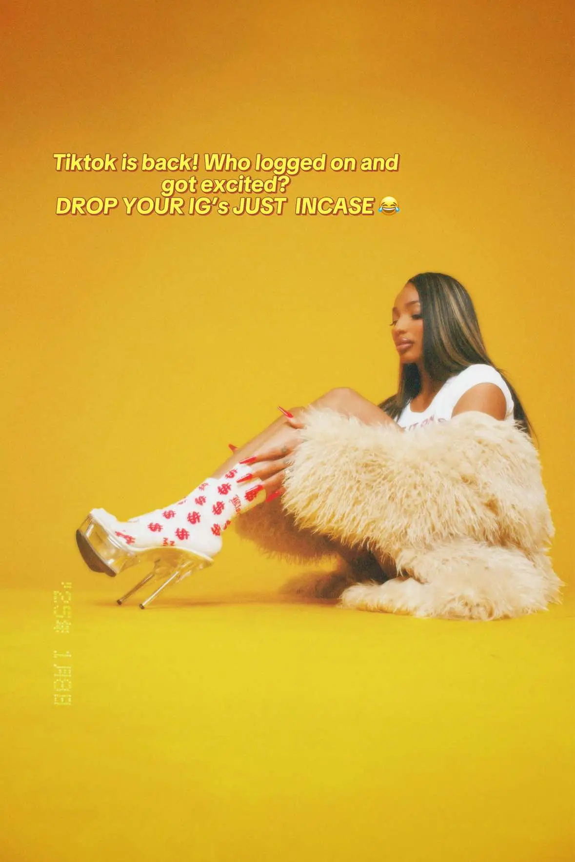 Who else was excited? #tiktokban #fyp  👗 Furry coat details: 