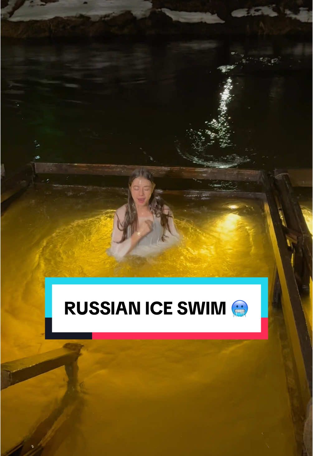 Welcome to Russia 😂🥶 and no, this is not the last time I will be doing this! Happy Epiphany! 🤍 #russia #russia🇷🇺 #winterswimming #russiangirl #orthodox 