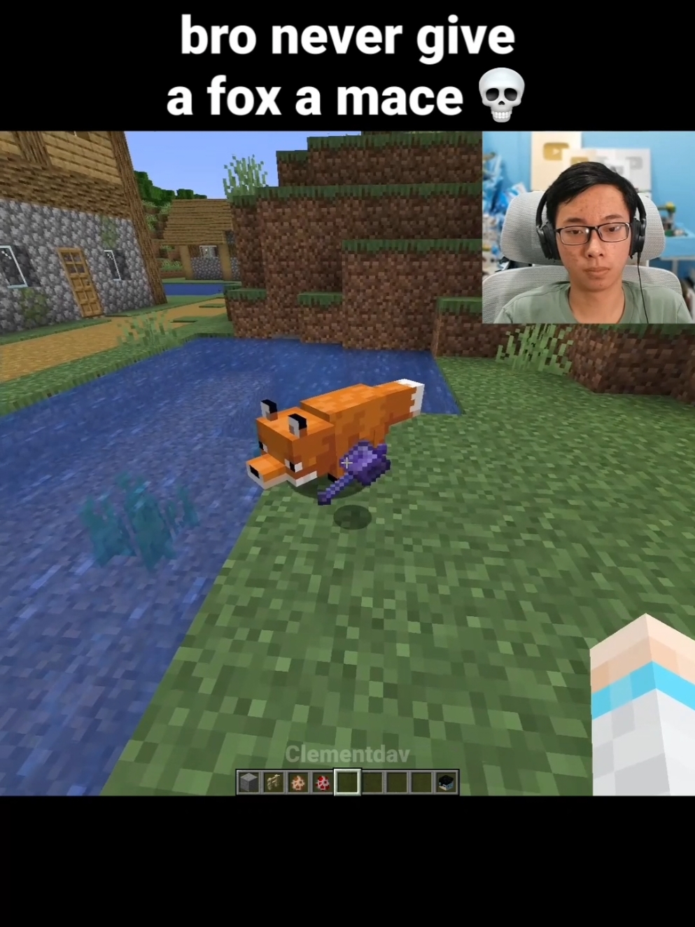 Minecraft Fox Moment #Minecraft #minecraftmemes #minecraftmoment #fyp 