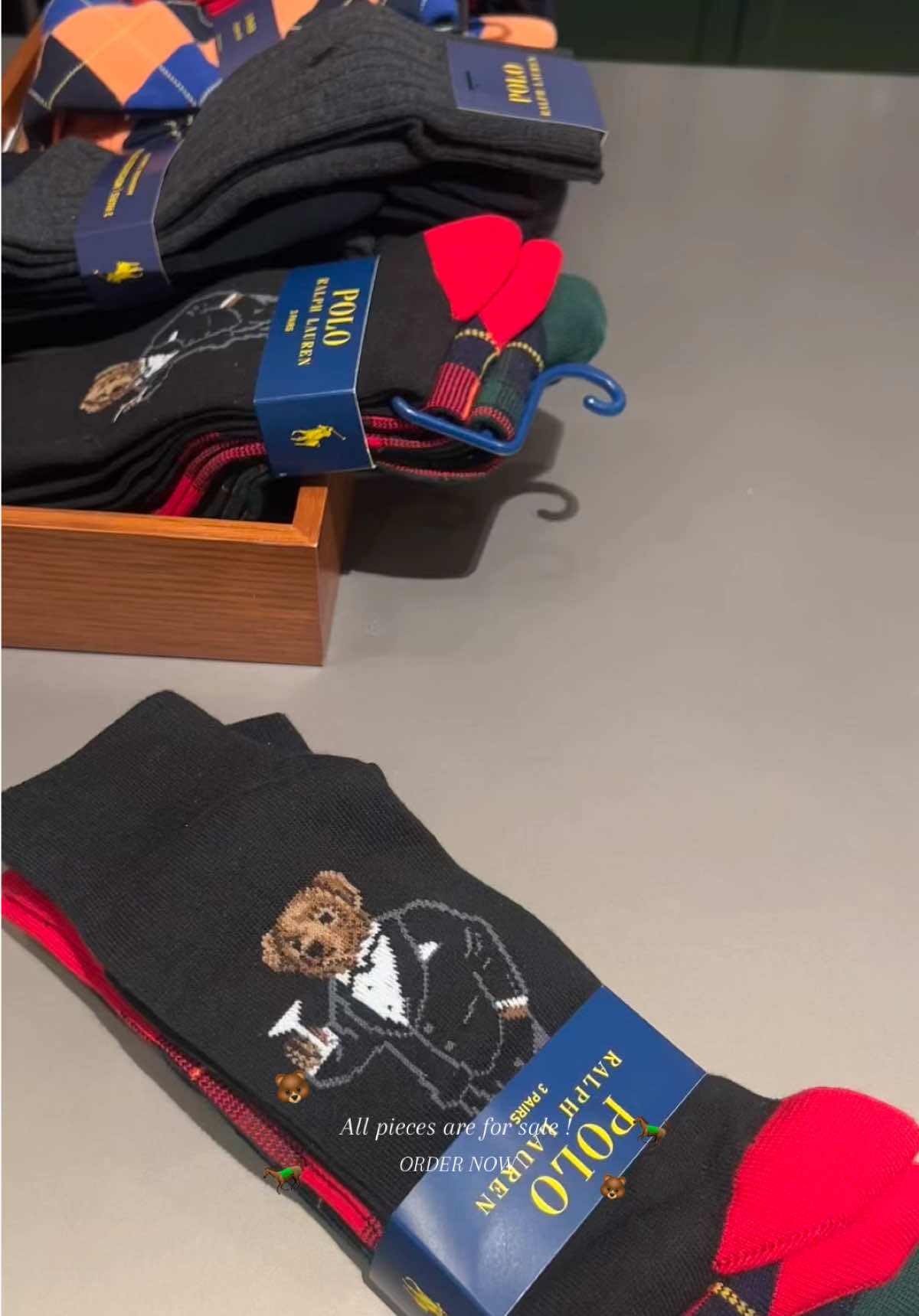 Order through instagram !🐻 Ralph Lauren 🐎 #ralphlauren #polo #sweater #socks 