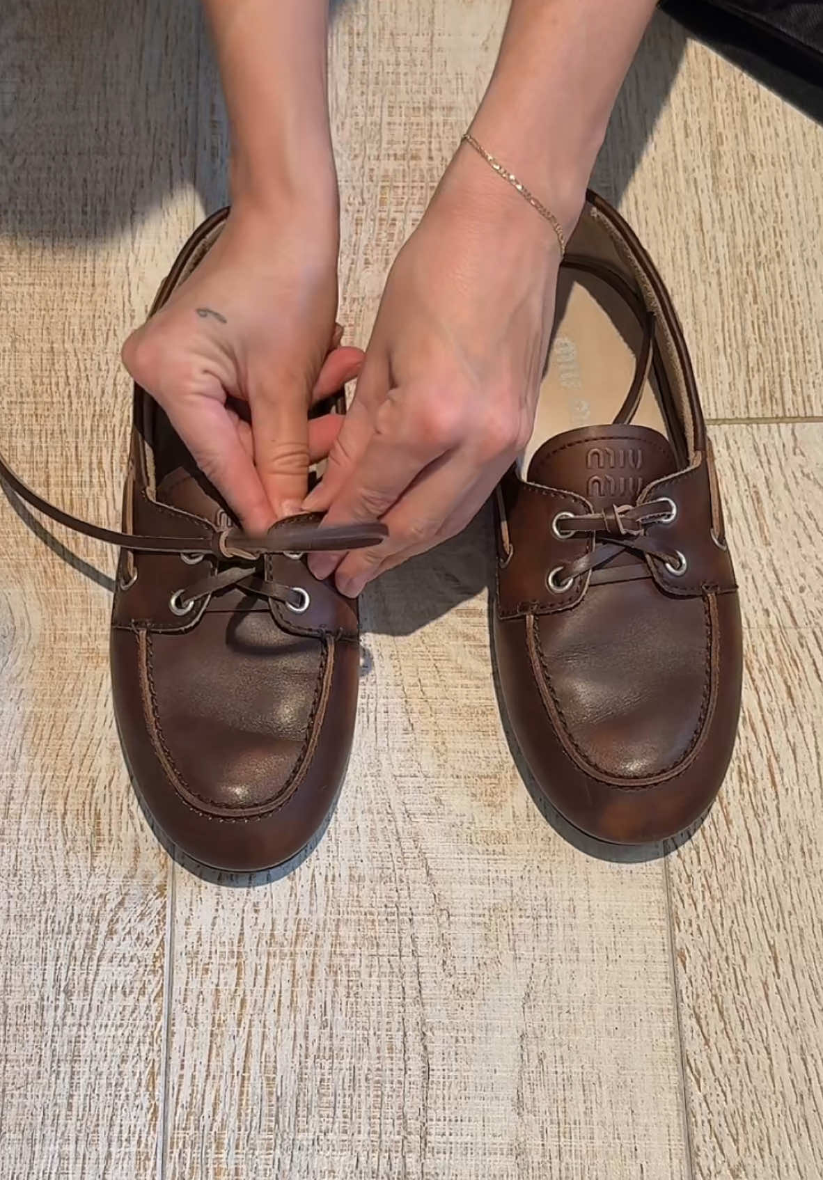 @Miu Miu leather boat shoes are back just like TikTok 