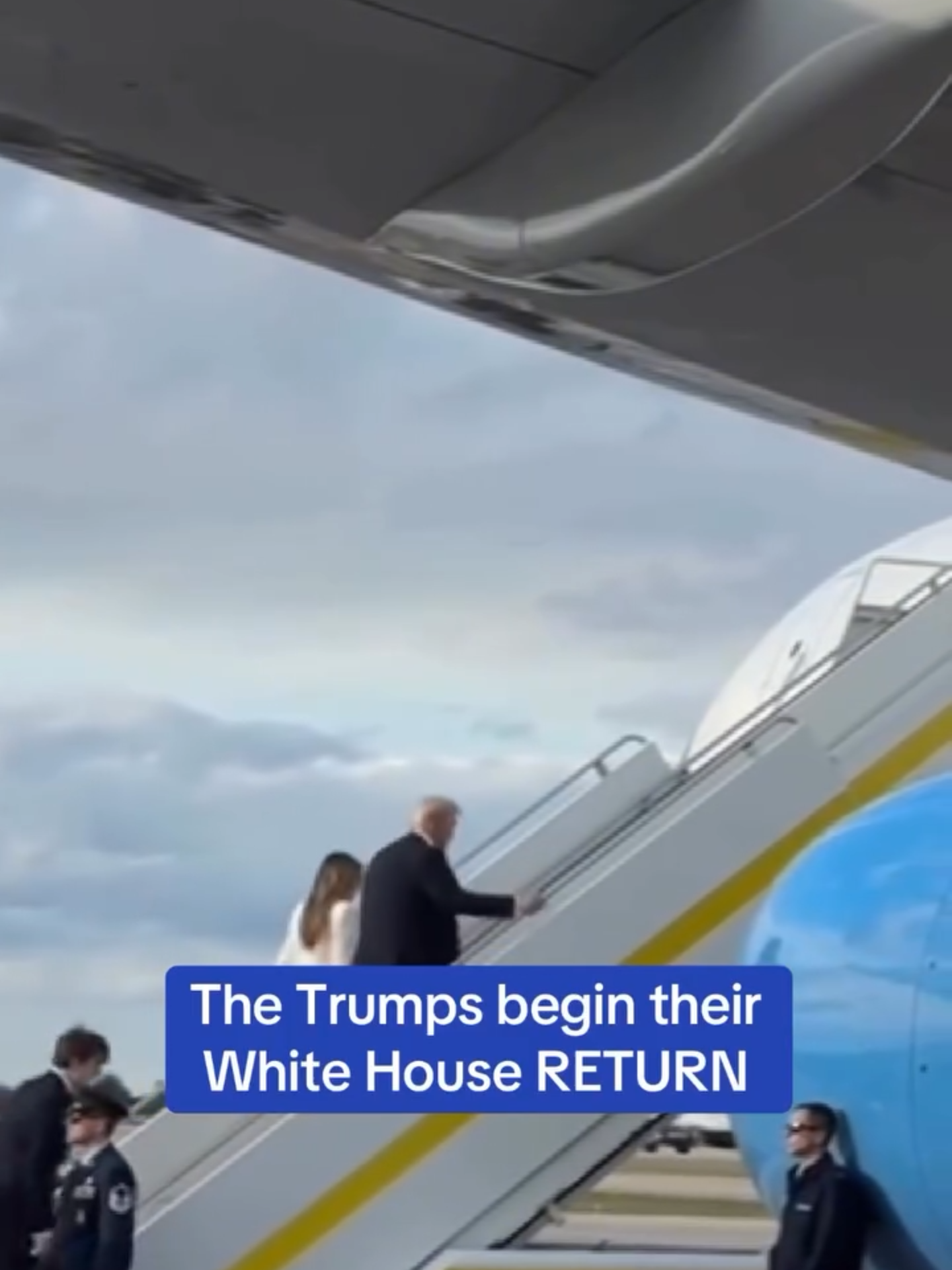 Donald Trump and his wife Melania were all smiles as they prepare for their return to the White House. The couple watched fireworks at one of the many celebrations being held in the Washington, D.C., area ahead of the inauguration. All of Trump’s adult children and their partners were in attendance, with Don Jr. joined by his controversial new beau Bettina Anderson, while Tiffany was there with husband Michael Boulos, as well as Eric and wife Lara. Many favorites from Trump’s playlist will play over the weekend, including ‘YMCA’ and ‘A Man’s, Man’s, Man’s World.’ #trump #donaldtrump #politics #republican