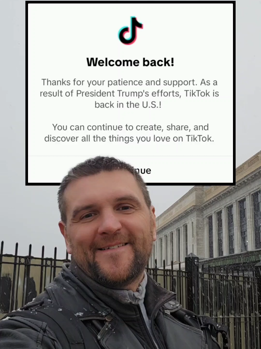 Welcome back TikTok! Thank you Trump! #savetiktok #erikwarsaw Erik Warsaw