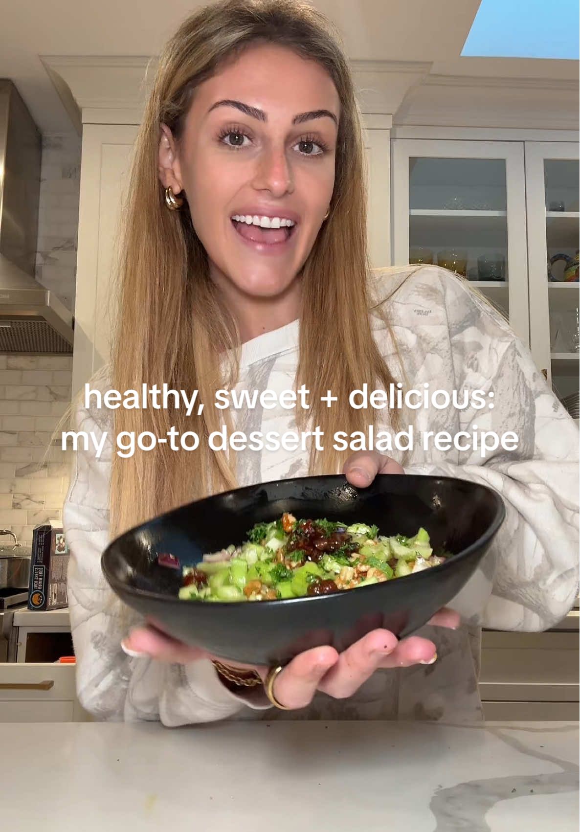 back like we never left 🤸🏼‍♀️ healthy dessert salad recipe in celebration!!! just made it, finished it and am now posting the video for it lmao. it was SO delicious!!! tag me if you try this recipe out 🩷 so excited to see all your creations! @Material Kitchen #NoAddedSugar #DessertSalad #HealthyDesserts #NoSugarRecipe #SugarFreeLiving #HealthyLifestyle #SweetAndHealthy #DessertIdeas #GuiltFreeDessert #HealthyEats