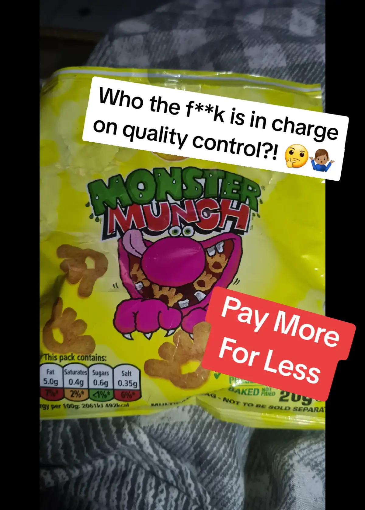 #layschips #lays #walkerscrisps  #monster #monstermunch  1 of my small comforts ruined. Tired of prices increasing on everything, but the quality decreases. 