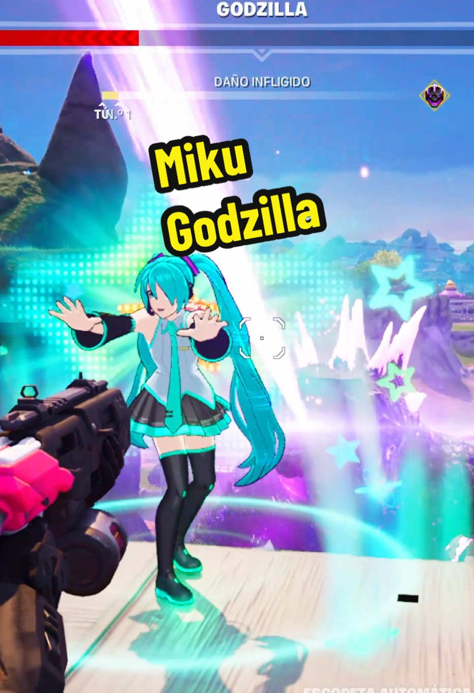 Miku y godzilla Fortnite  @leofili  #fortnite #fortnitefunny #fortnitememes #godzilla #miku #mikumikudance #fortnitedances 