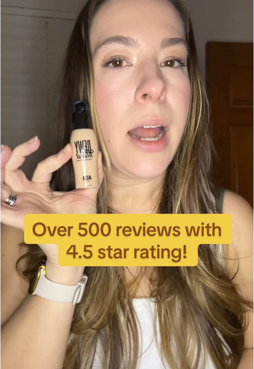 I think this makeup is great, but don’t take my word for it. There are more than 15,000 people who have purchased it and over 500 gave it a 4.5 star review! #foundation #makeup #makeupover40 #makeuprecommendations #affordablemakeup 