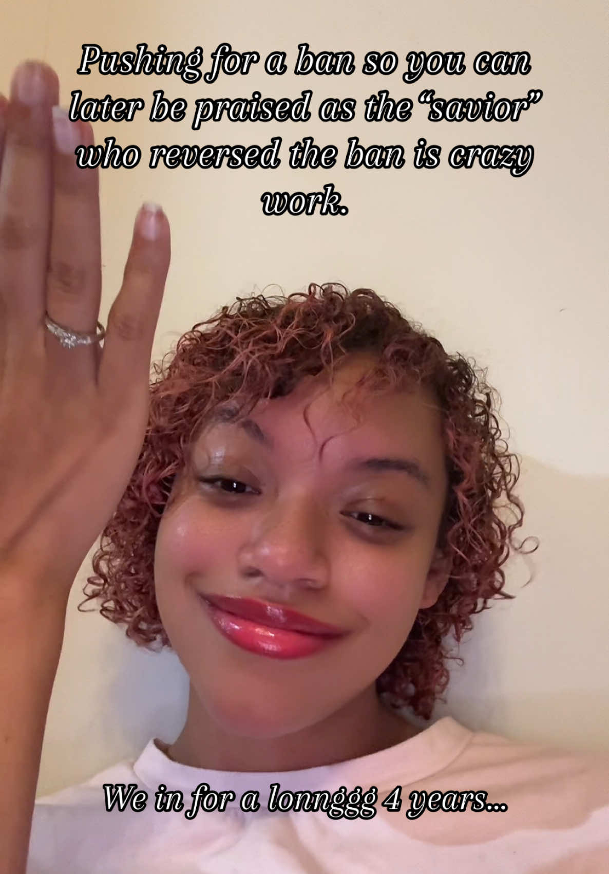 I’m grateful to have tik tok back but let’s be fr now.. #fyp #viralvideo #blue #democrats #republican #trumpisadisgrace #tiktokban #tiktok 