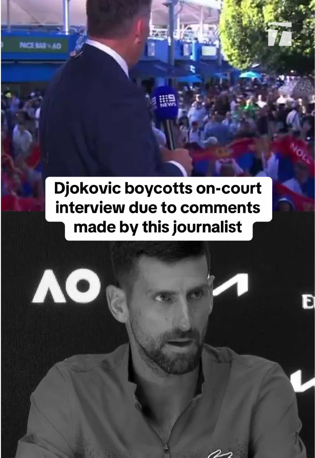 Novak wants an apology. #ausopen #djokovic 