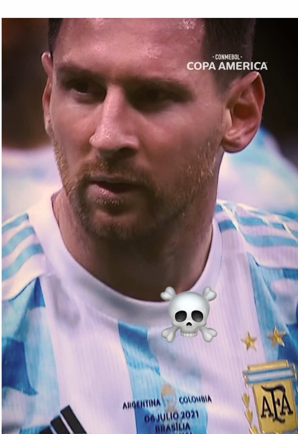 Sinónimo de peligro. #messi #argentina #copaamerica 