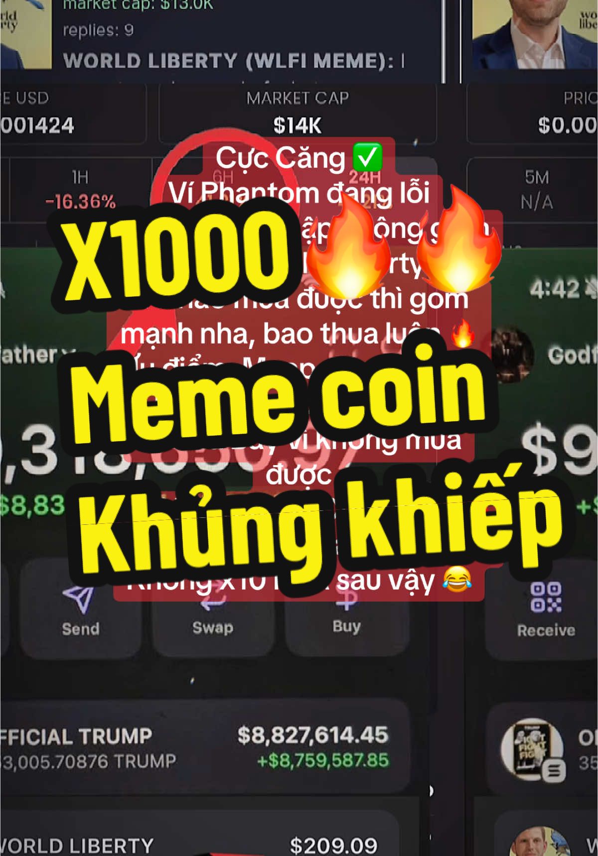 Lẹ anh em ơi #elonmusk #TRUMP #vitalikbuterin #binance #WLFI #worldlibertyfinancial #btc #eth #fyp #xuhuong #cryptocurrency #trending #memetiemnangx100 