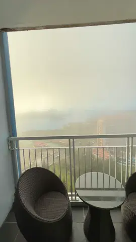 One foggy morning in Tagaytay🌫️🥶 Book your staycation now‼️ PM for more details‼️.                                #fog #foggymorningvibe #natureview #coldweathervibes #tagaytaystaycation #taalview🌋 #smdcwindresidencestagaytay #tower1 #fyp 