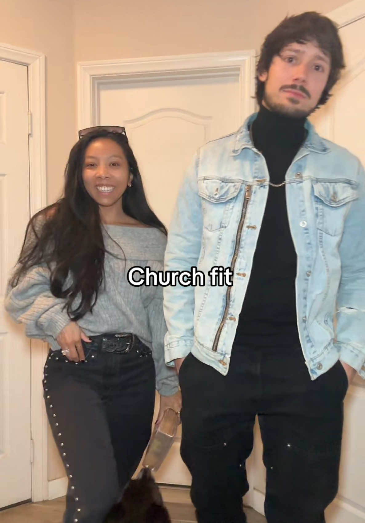 Lil Church outfit on this beautiful Sunday #churchoutfit #OOTD #couple #coupleootd 