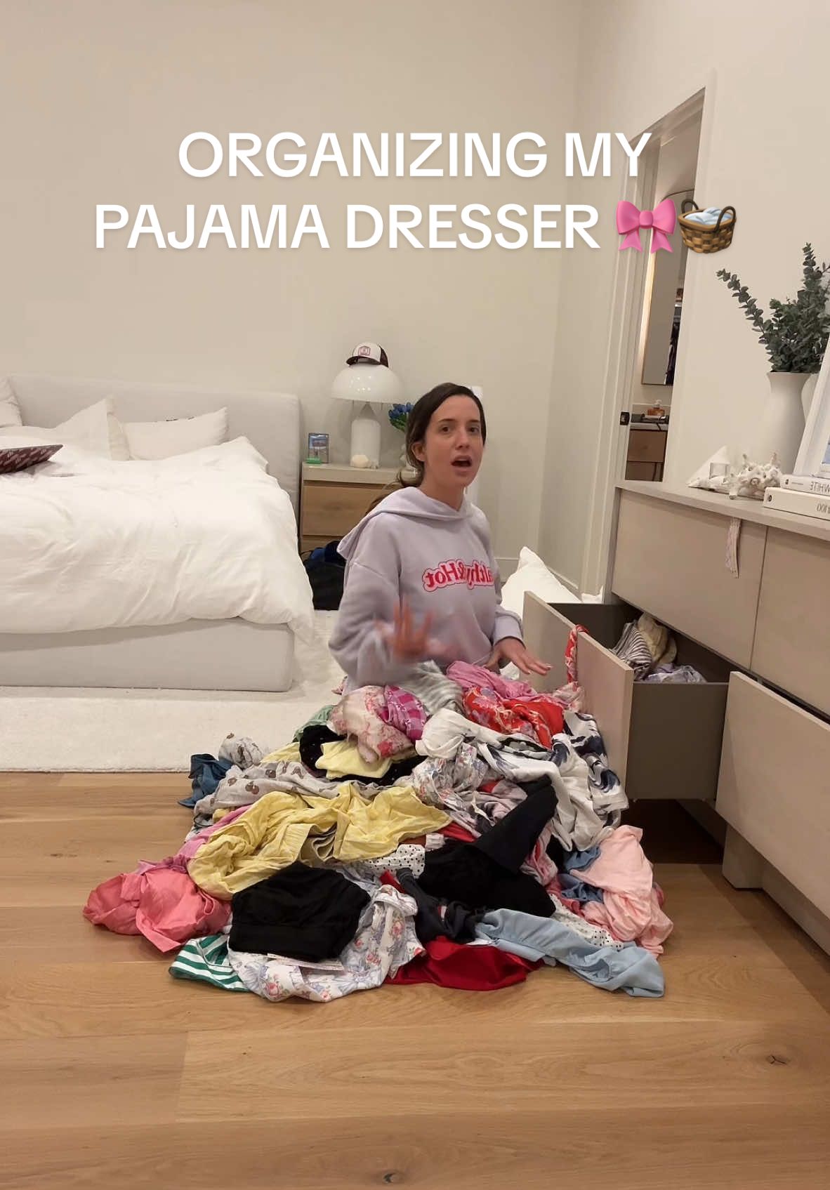 Stay tuned for final result🧺 #declutter #drawerorganization #pajamadrawer #pjs #pjorganization 