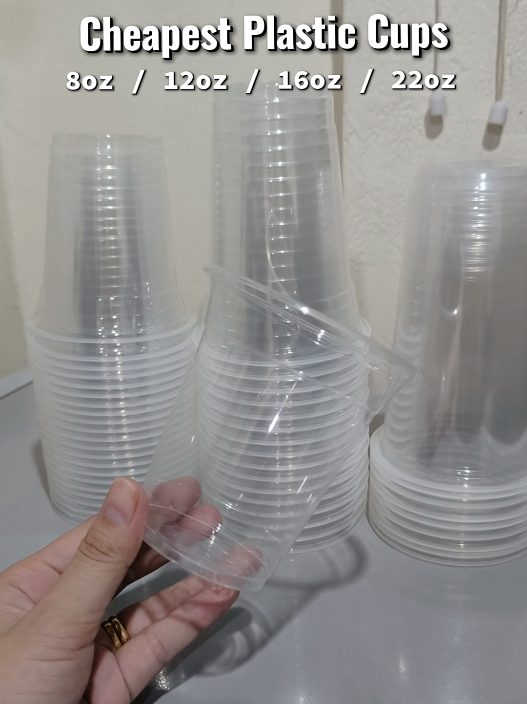 CHEAP BUT QUALITY 🫰🏻😊 Perfect for any drink 🥤🥤🥤 #cheapestplasticcups #plasticcups #cupwithlids #disposablecup #teacups #milkteacups #coffeecups #SmallBusiness #fy #foryou #tiktokfinds 