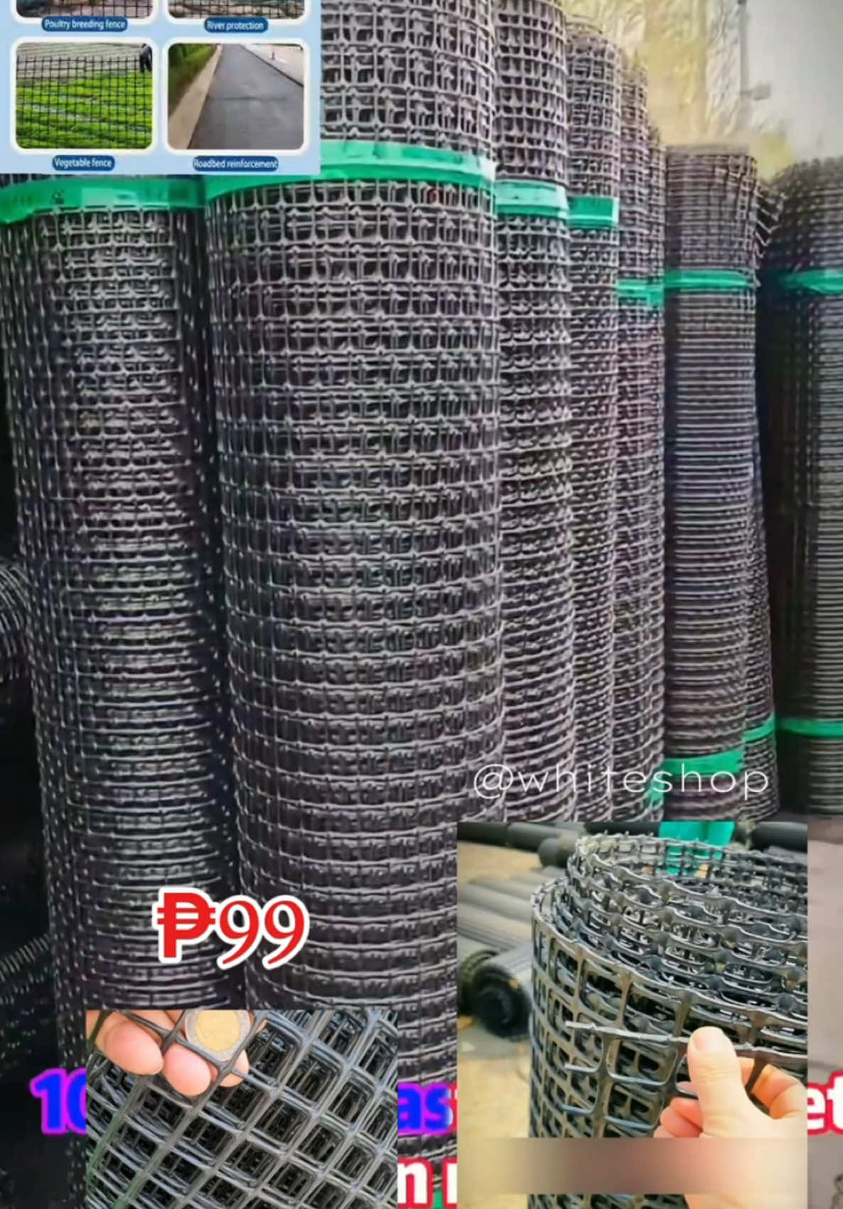 1/2 inch 4ft hight plastic screen net black color  #screennet  #net  #bakod  #kulunganngmanok 
