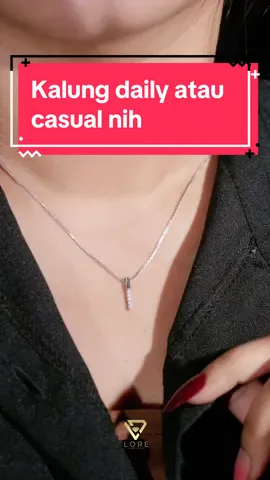 Kalung cantik dengan indahnya kilauan moissanite, siap membuat tampilan mu terlihat manis setiap hari🥰✨🤍 #lorejewellery #fyp #necklace #lunarnewyear #beautytips #ootdfashion 