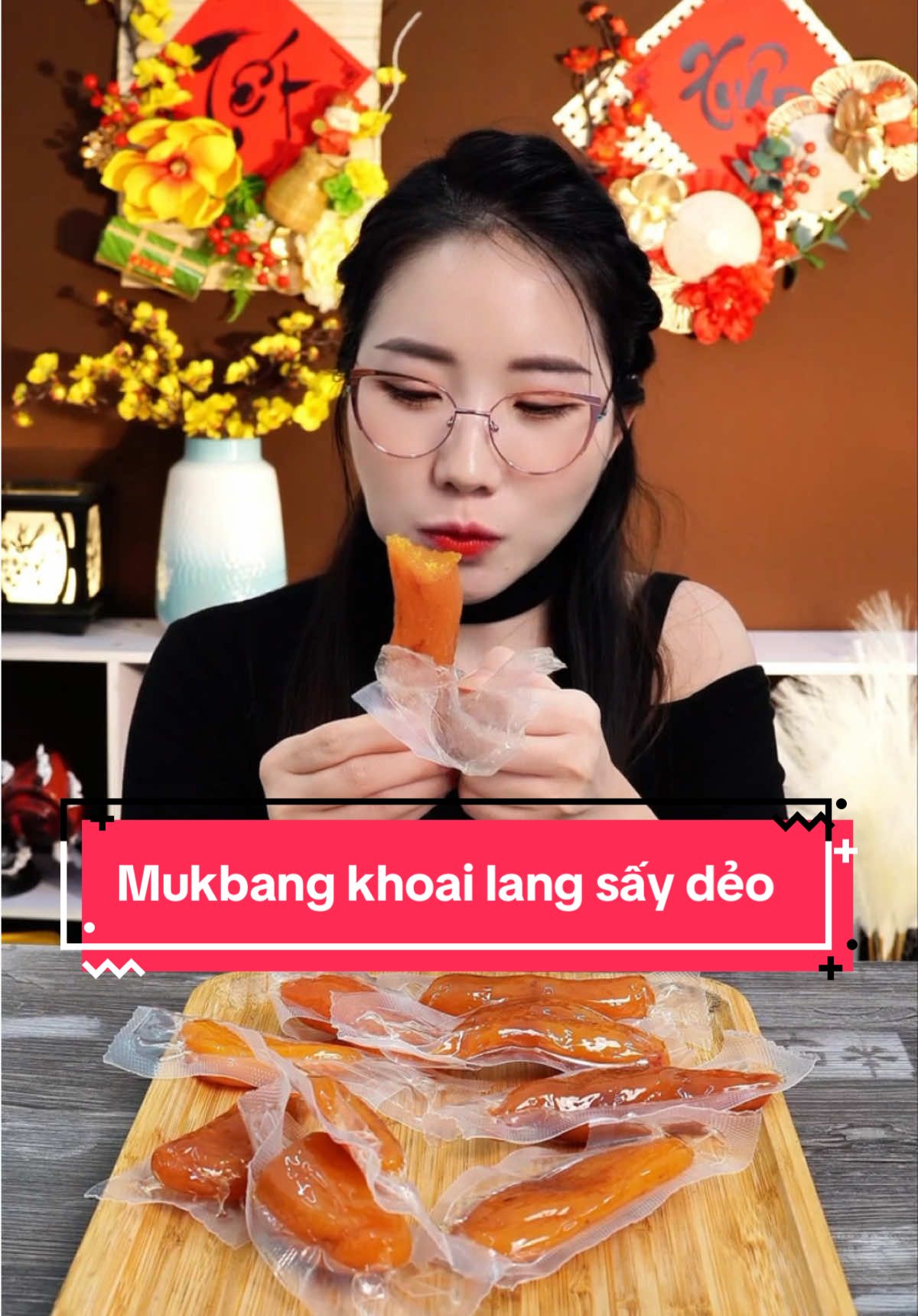 Mukbang khoai lang sấy dẻo, món này mẹ tui mê lắm nè các bà 😆😆#miloondiet #vtmgr #mukbang 