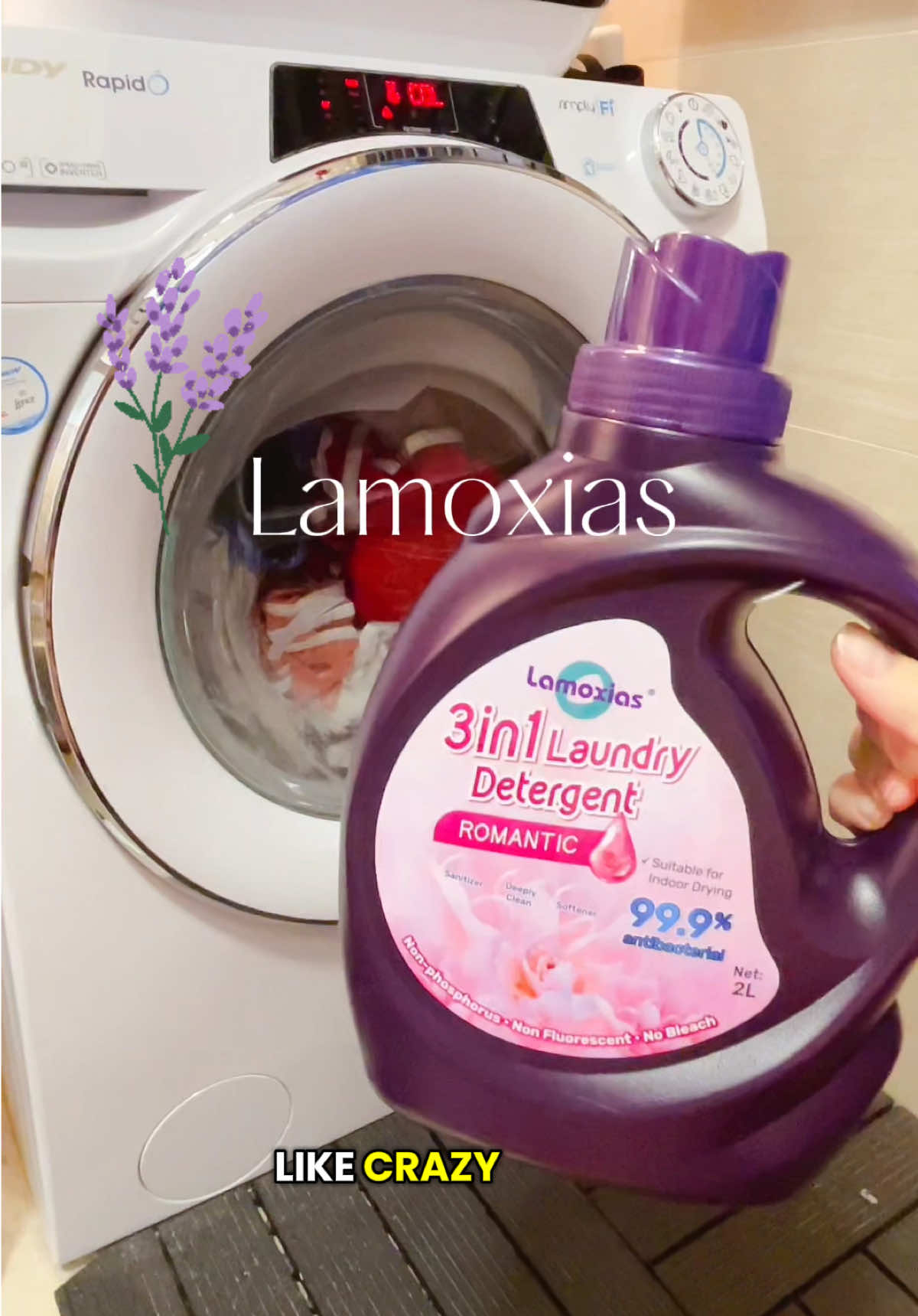 LAMOXIAS 3-in-1 Laundry Detergent Liquid 2 Litre Bottle or 500ml Refill Packet, 2 Fragrances: Romantic / Lavender. Laundry Detergent, Fabric Softener, Clothing Disinfectant @lamoxiassg @Lamoxias  #createtowin #tiktokshopsg #sgbrandweek #fyp #tiktokshopsgthursday #lamoxias #lamoxiassg #laundrydetergent #detergent #laundry #laundryday #laundrytok #washingdetergent #liquiddetergent 