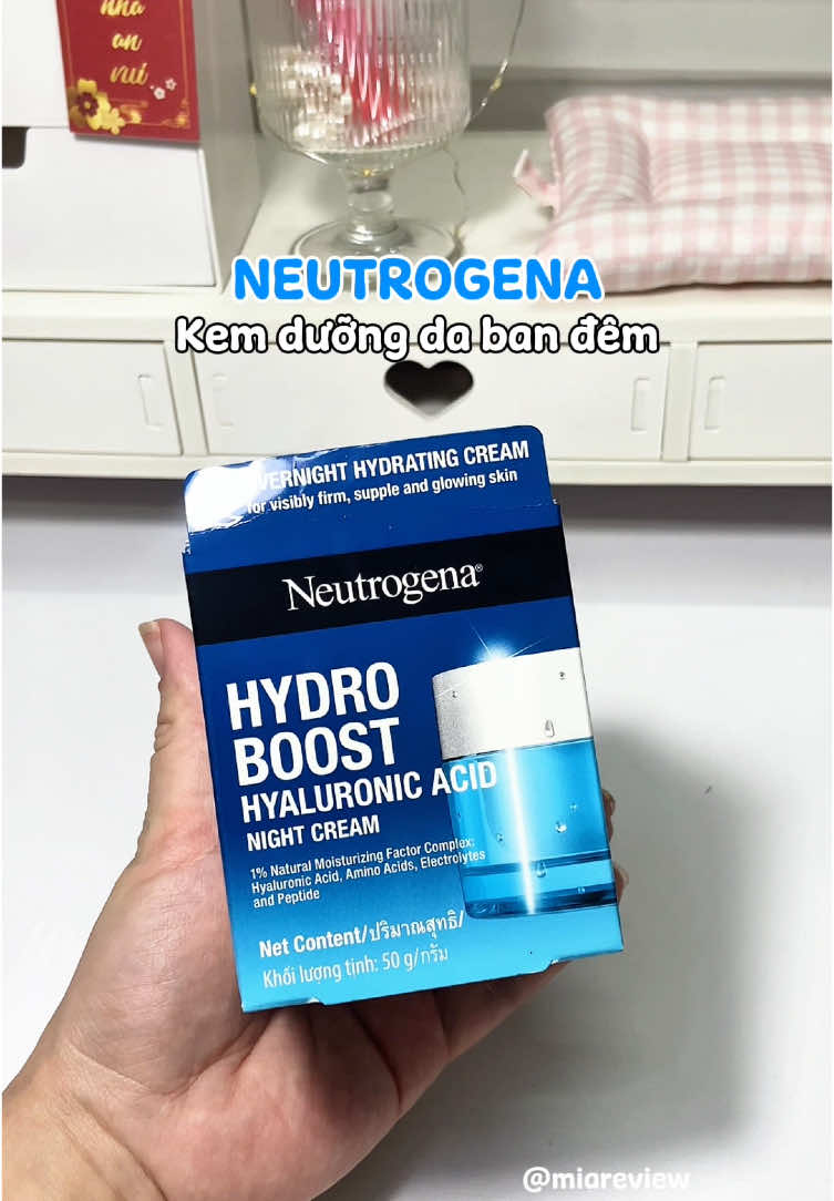 Kem dưỡng da ban đêm Neutrogena #neutrogena #kemduongdem #kemduongda #BeautyTok #hydroboost #viral 