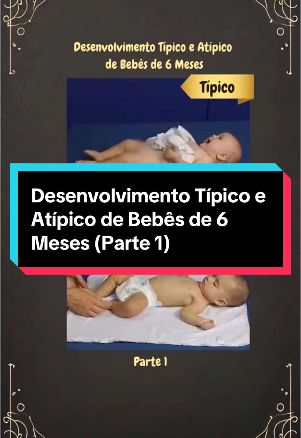 Desenvolvimento Típico e Atípico de Bebês de 6 Meses (Parte 1) 👶✨ 🌟 O que esperar do seu bebê aos 6 meses? Vamos explorar os sinais típicos e os que merecem atenção! 💡 👶 Desenvolvimento Típico: ✅ Começa a sentar sozinho por curtos períodos. ✅ Reconhece rostos familiares e estranha desconhecidos. ✅ Balbucia sons como 