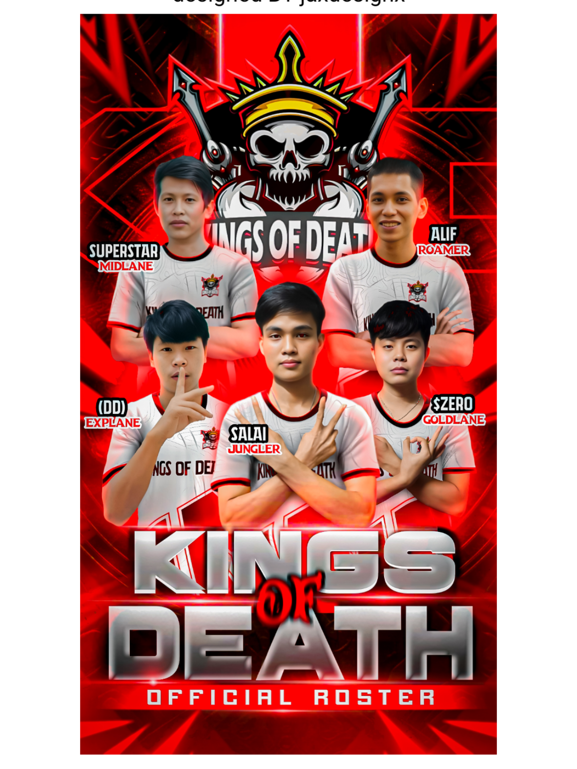 Team Roster တွေလာအပ်လို့ရပါတယ်🙏🏻🔥 Check the service in bio 🗿#fypシ゚#jaxdesignx#mlbb#esports#team#roster#graphicdesign#poster#design#fyppppppppppppppppppppppp 