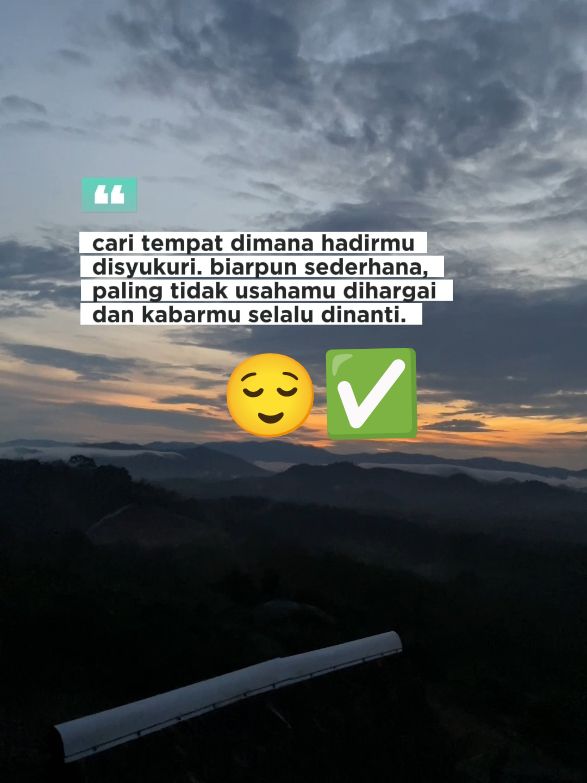 #Carilah tempat dimana kamu dihargai, bukan hanya diperlukan 🤗  Ramai yang datang kerana perlu, tetapi lupa cara menghargai😔.. . #hargai #kalaunakdihargai  #terimakasihorangbaik #eskot #life #tiktok #ytjt #jalanterus #bahagia  #allahsebaik2penolong #kaubukantuhan 