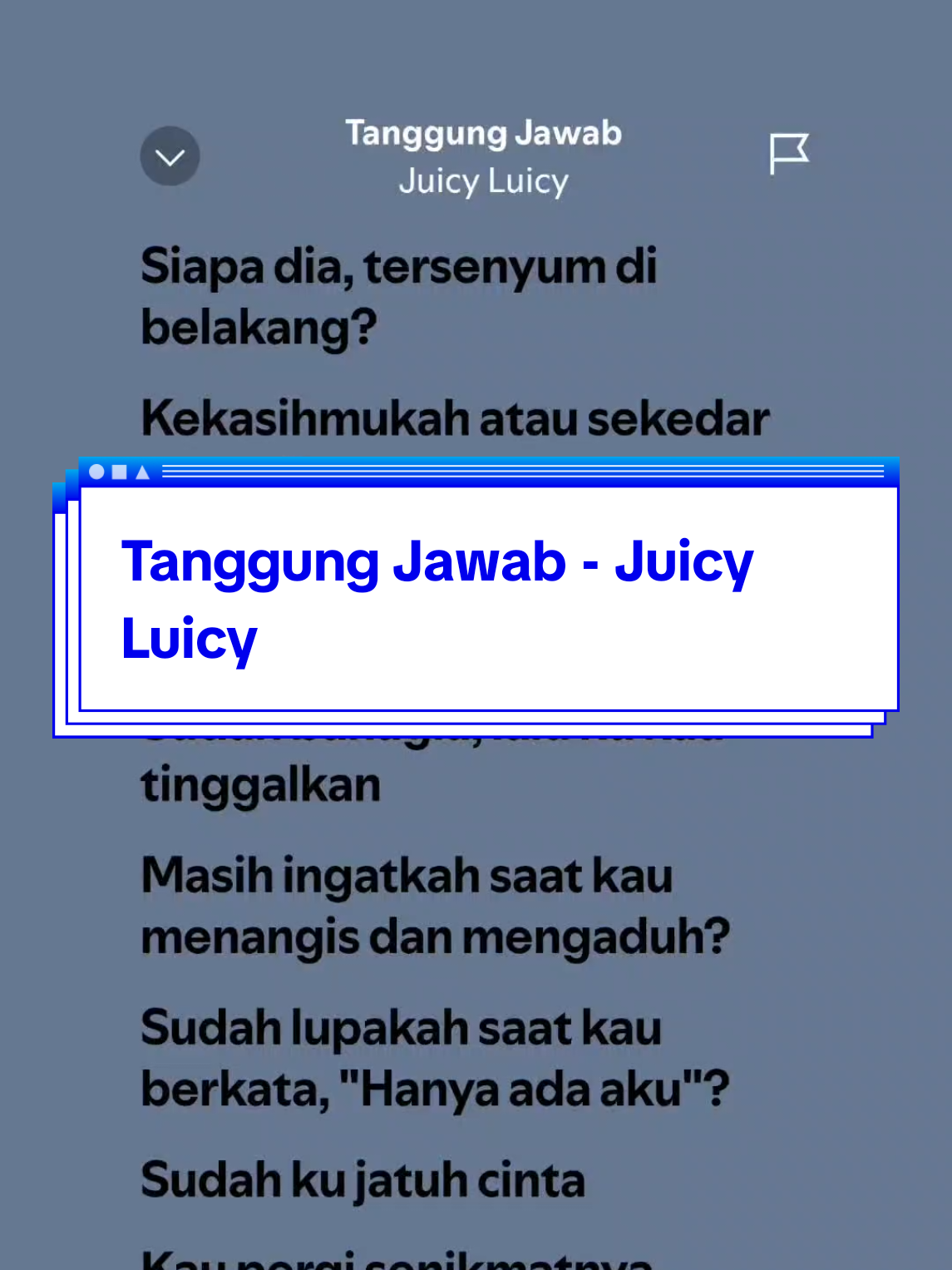 Tanggung jawab - Juicy Luicy  #spotify #spotifylyrics #juicyluicy #tanggungjawab #fyp #4upage #trending #viraltiktok #mazzmill #fyppppppppppppppppppppppp #liriklagu #fypage 