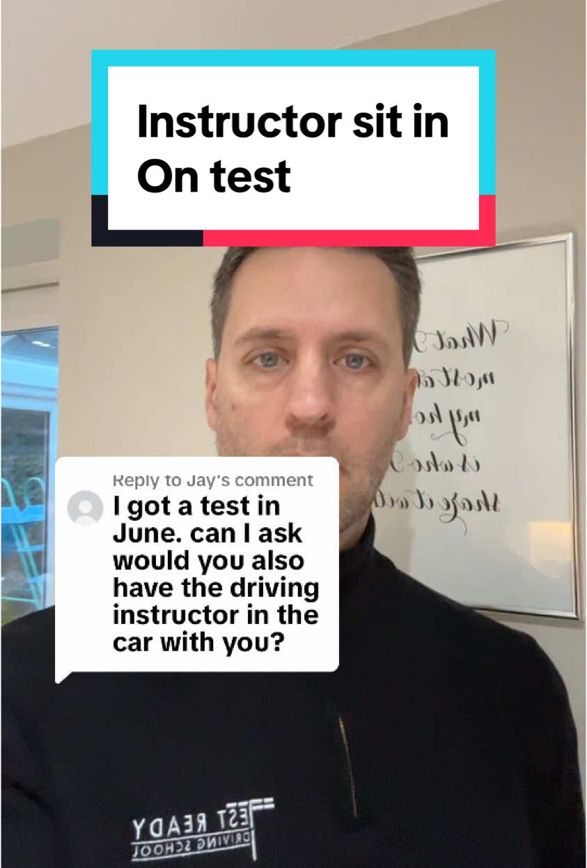 Replying to @Jay should my instructor sit in on the test?? #learnerdriver #drivingtestpass #drivinginstructor #drivingtestuk #drivingtesttipsuk #fyp 