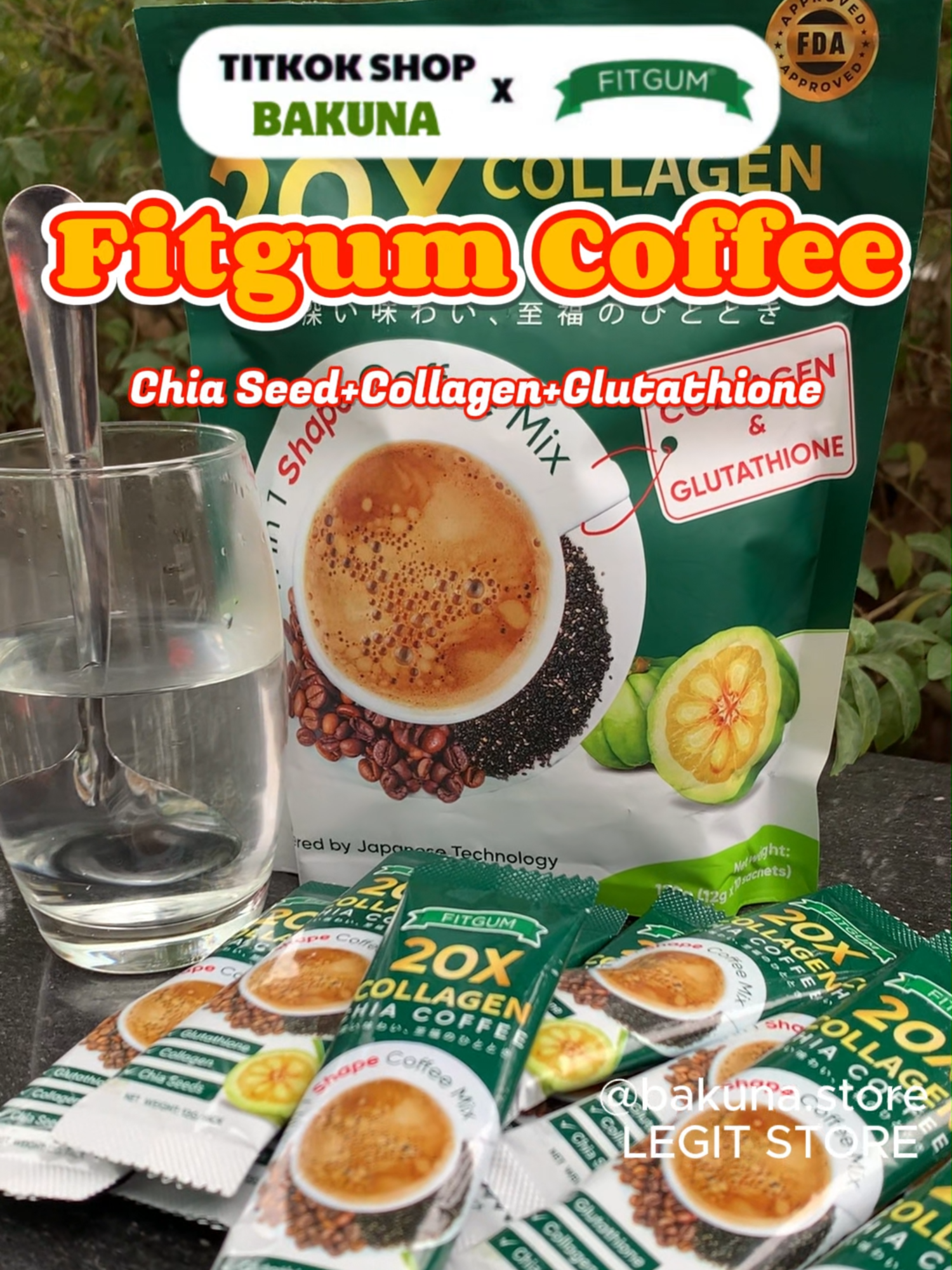 Fitgum Coffee: Chia Seeds + Glutathione + Collagen ✅🥰 Only 100 available packages now - Fitgum Chia Collagen Glutathione Coffee ✅Click yellow basket below to check out  #Fitgum #collagen #glutathione #chiacoffee #collagencoffee #legit #bestseller #bakunastore #legitstore #fyp #trending #viral #tiktok