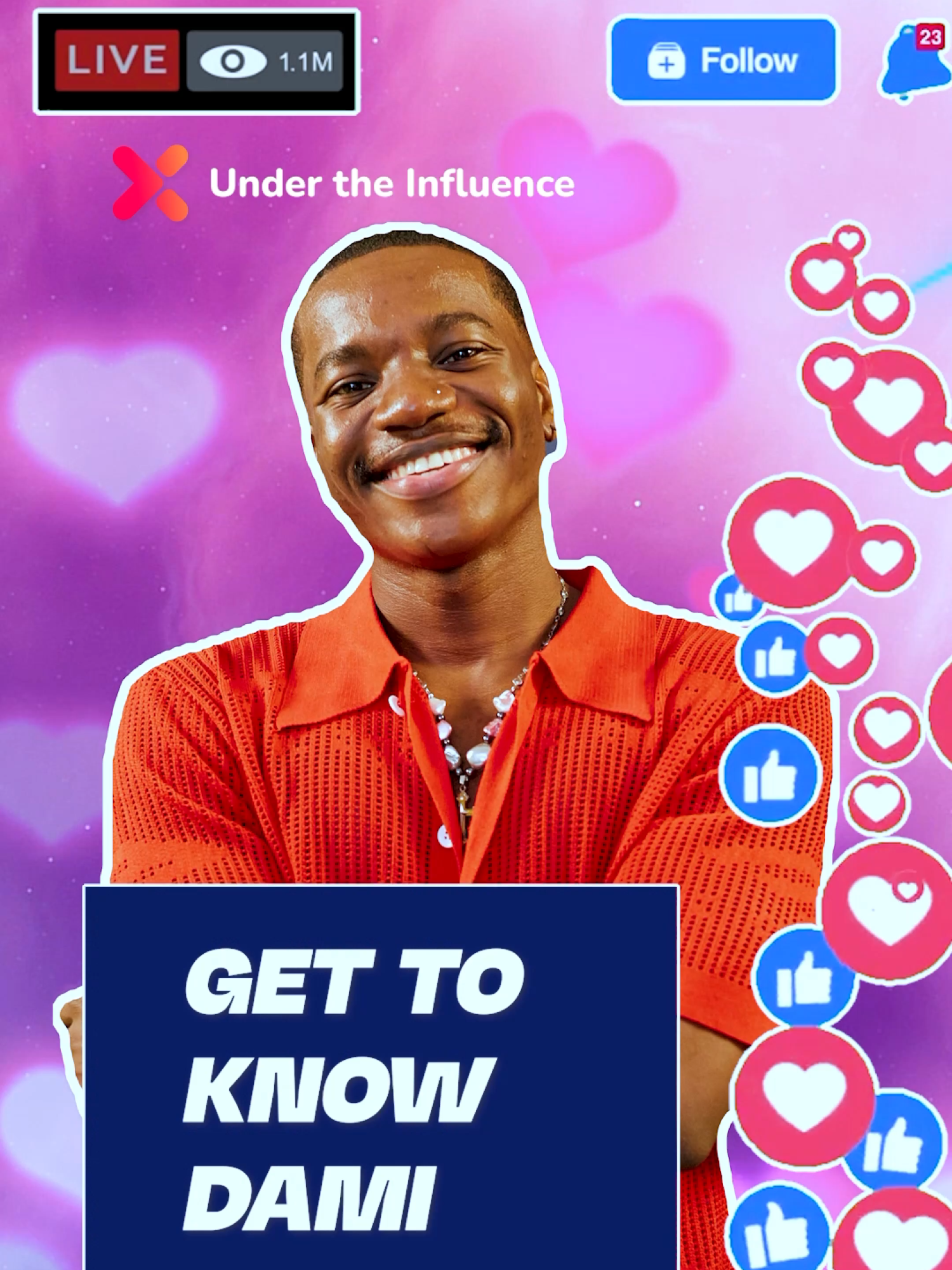Lolu from #WuraShowmax is your upcoming influencer Dami2Fresh in #UTIShowmax😍 Under the Influence starts streaming this Friday, only on Showmax!