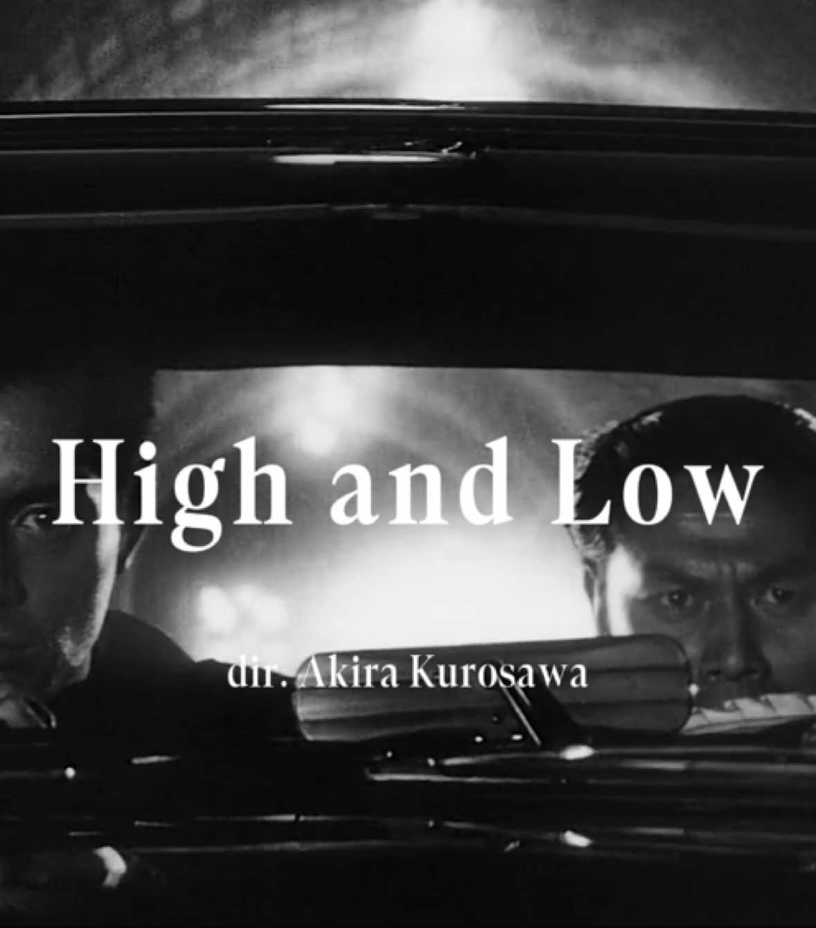 High and Low | dir. Akira Kurosawa #movie #filmclips #cinema #akirakurosawa #highandlow #cinematography #letterboxd #movies 