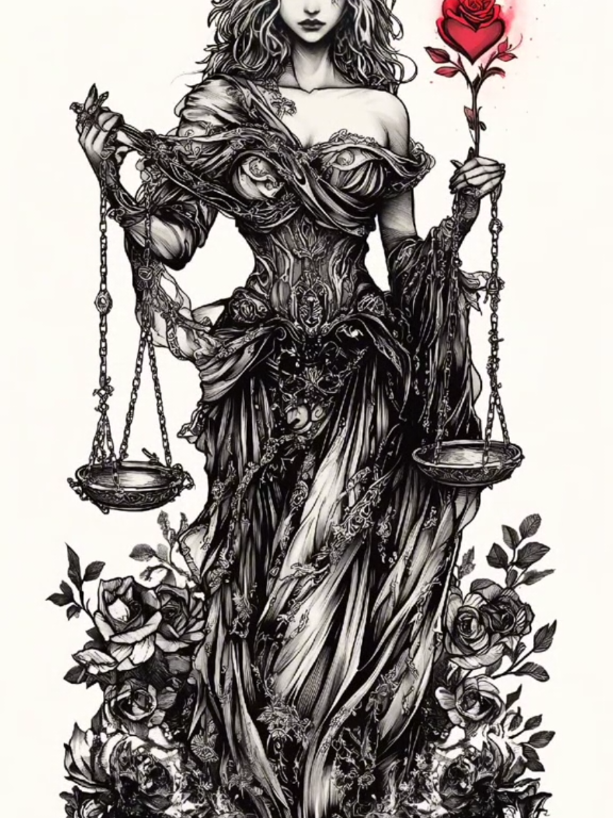 Libra Tattoo Ideas. Libra Godess ♎️  #tattooideas #tattoodesign #tattoo #libra #librazodiac 