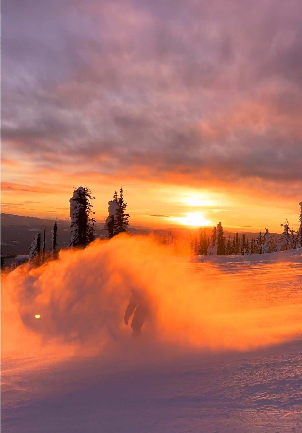 Perfection  #fyp #foryou #snowboarding #sunset 