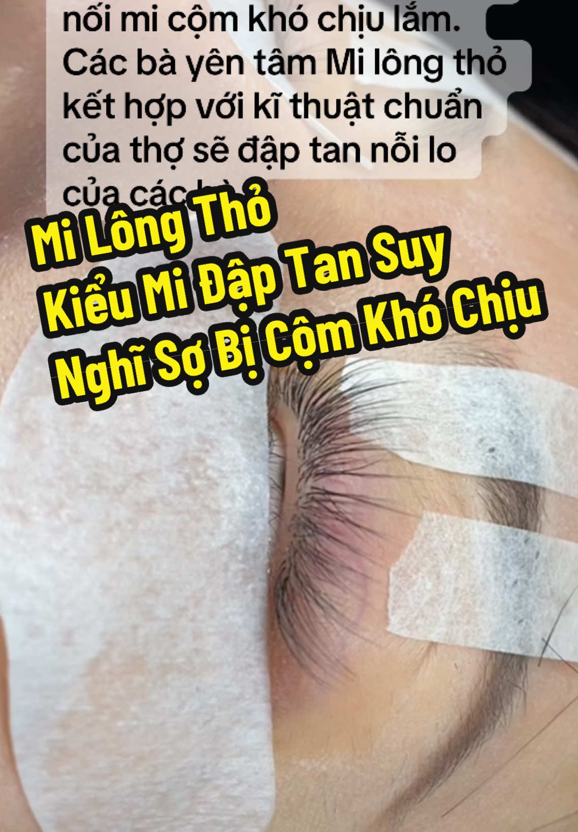 Bà nào sợ nối mi cộm khó chịu, nối nặng mắt thì thử nối ngay e này nhé. #noimi, #daotaonoimichuyennghiep, #noimitet 