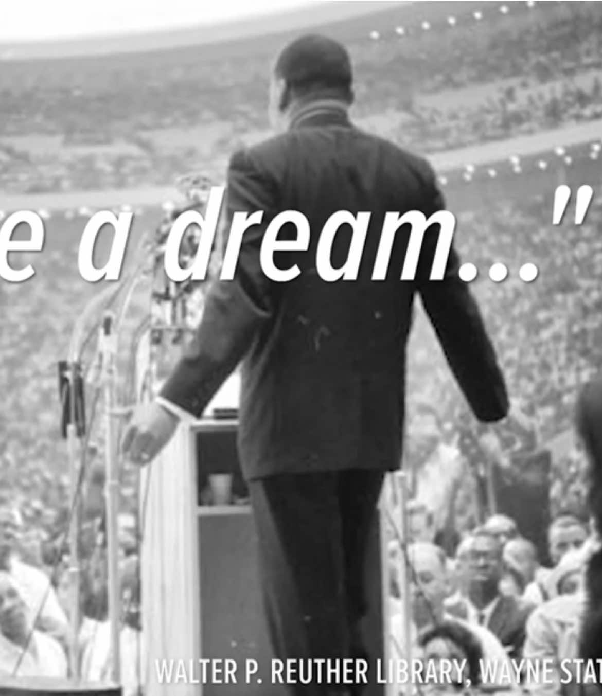 Before he gave the famous 1963 'I have a dream' speech at the March on Washington, Martin Luther King Jr. tried out an early version of the speech at the Detroit Walk to Freedom in June 1963. (Photos provided by AP, Walter P. Reuther Library/Wayne State University) #mlkday #mlk #detroit #martinlutherking 