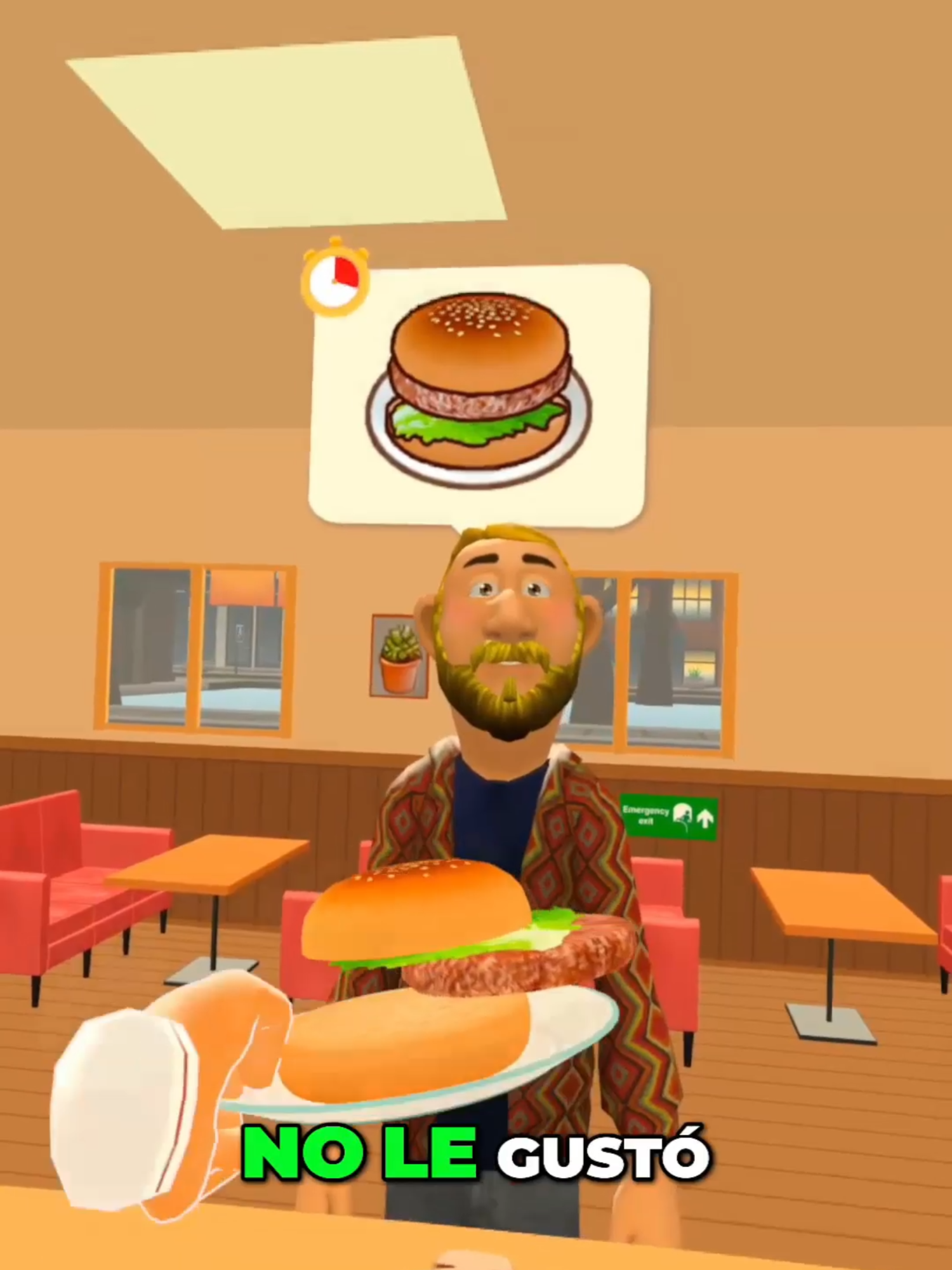 Un oso wacho!!.  El juego se llama cooking clash #humor #cocina #viralvideos #fyp #vr