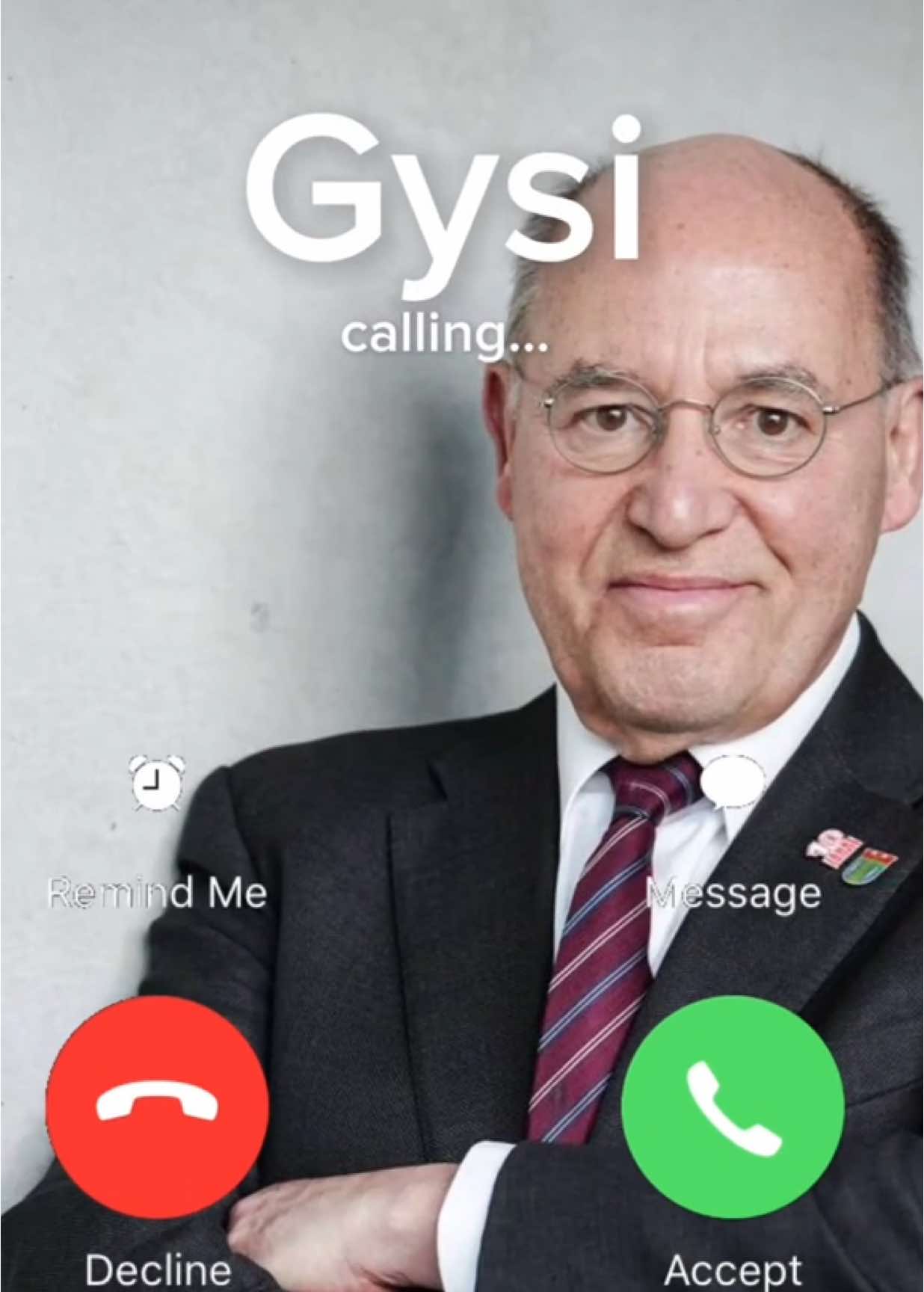 🚨‼️GYSI INCOMING CALL ‼️⚠️ Nimmst du an? #MemeCut #gysi #dielinke #silberlocke #incomingcall #brainrotpolitics #brainrot #fyp #viral #links #leftist #deshalbdielinke #MemeCut  #memenatal #MemeCut #memenatal #Meme #MemeCut #memenatal 