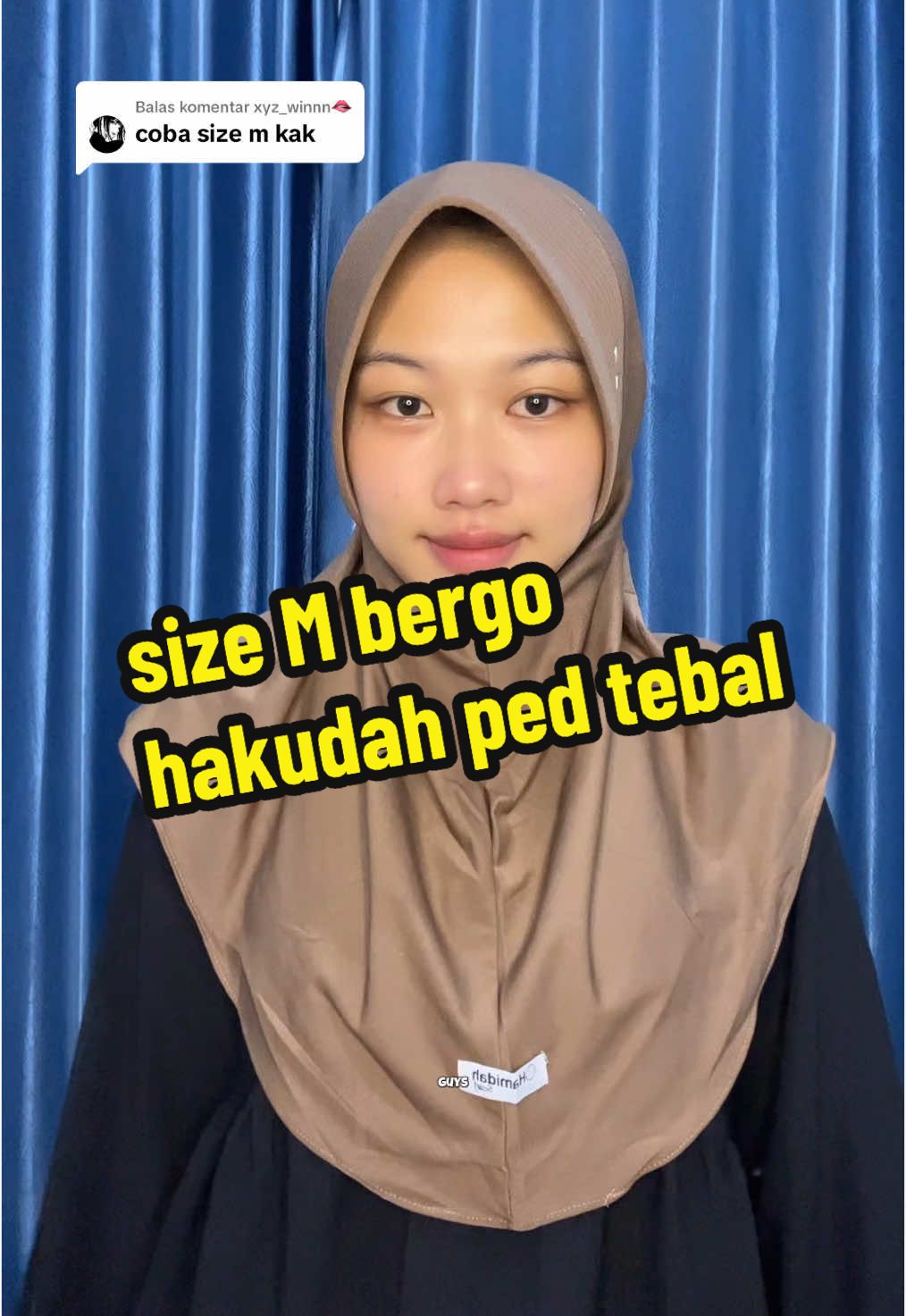 Membalas @xyz_winnn🫦 mocca size M #cuantanpabatas #hijabbergo #bergohamidah  