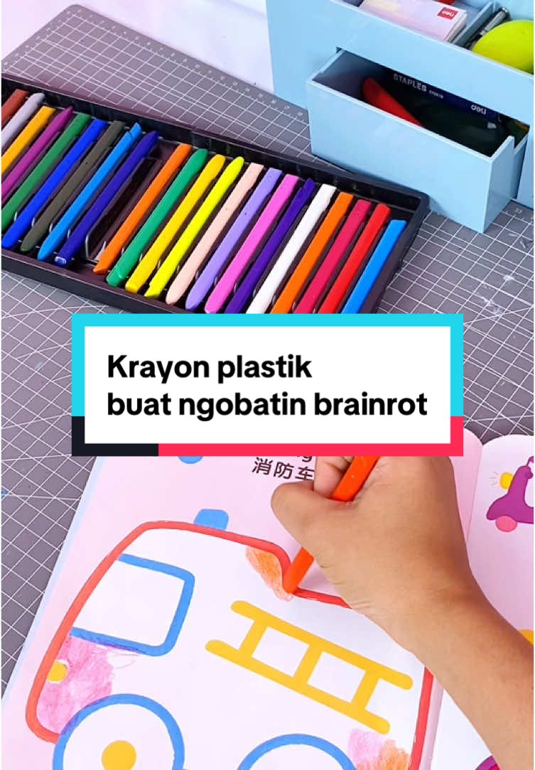 Siapa nih yang punya penyakit gila brainrot? Bikin short span attention tau! Mending kita gambar atau mewarnai aja pake deli crayon! #deliindonesia #menggambar #melukis #krayon #fyp #brainrot 