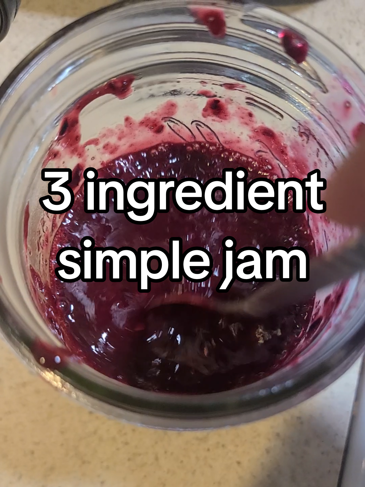 Making super simple jam for the week. Only 3 ingredients. I usually spread this on toast or add to overnight oats. 🤌 Frozen Blueberries  Frozen Rasberries Honey (measure with your heart) Simmer Allow to cool a bit Blend Store in fridge #fruit #jelly #kitchentok #FoodTok #simple #ingredients #Recipe @MÜELLERHOME #us 