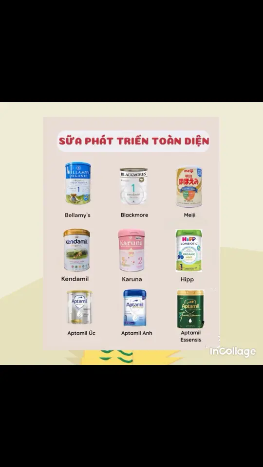 Review Tổng hợp sữa công thức phát triển toàn diện#xuhướng #review #mevabe #mẹbimsua #reviewbimsua #hipp #hipporganic #sữa #sct #aptamil #blackmore 