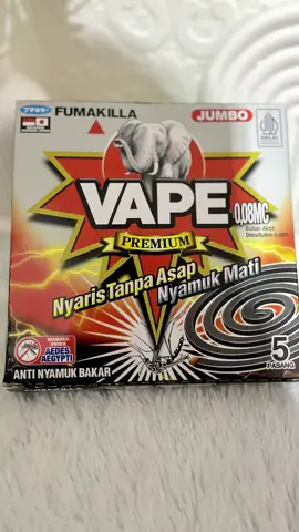 Kalau ada nyamuk pasti ingatnya obat nyamuk bakar Vape Coil tanpa asap premium, kemasannya jumbo jadi bisa melindungi kita 10 jam bebas nyamuk… tidur jadi lebih nyenyak tanpa nyamuk… yuk samaan beli Vape coil Premium ditoko terdekat kamu... @Fumakilla Indonesia #vapeCoilTanpaAsap #vapeantinyamuk #fumakillaIndonesia