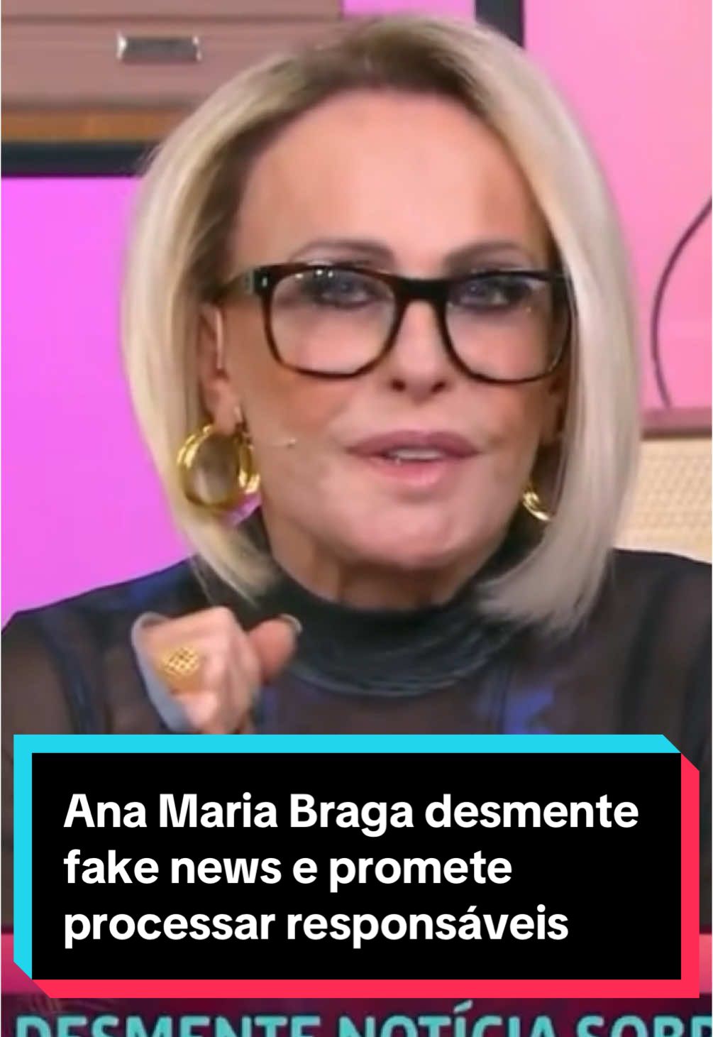 Ana Maria Braga desmente fake news e promete processar responsáveis #anamariabraga #maisvocê #fakenews 