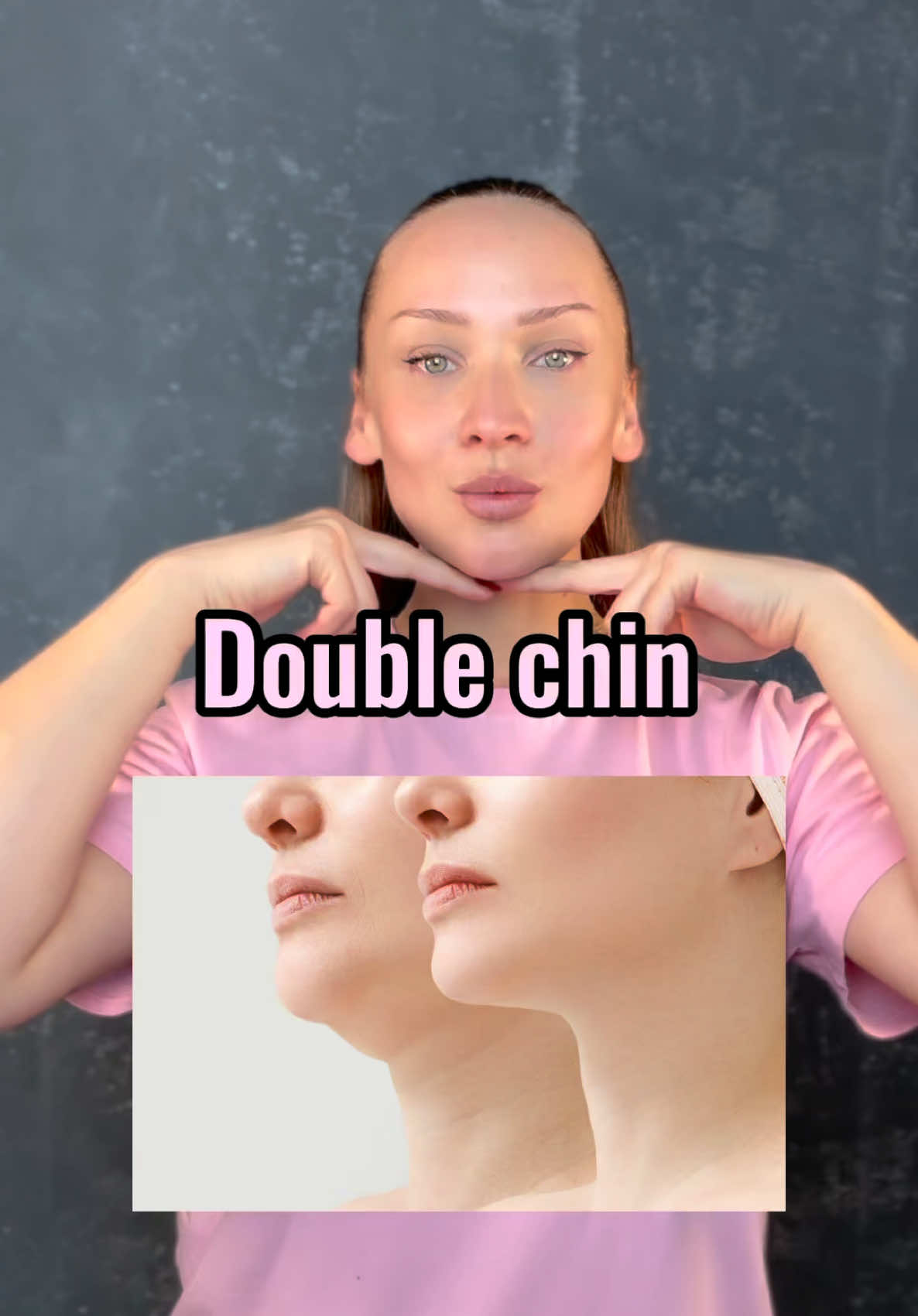 LIFT YOUR DOUBLE CHIN ⬇️ 1) You can easily lift your face within surgery or Botox with 5 minutes a day  2) if you want to have a faster effect all over your face: eye lift, cheeks, smile lines etc-> work on overall face muscles, training every part you want to lift  3) Get a overall face training in my workbook with a discount 50%- link in my bio (under the profile picture) 4) Share your experiences with me 😍 #doublechinreduction #doublechincontour #facefitnes #facelif #naturalfacelift #facelifting #cheeklifting #necklift 