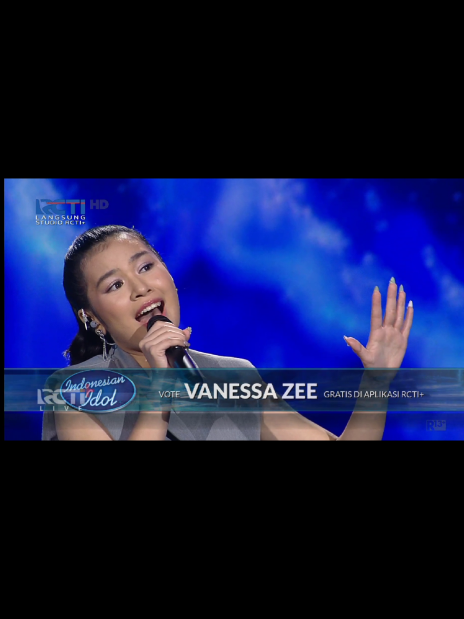 GOKIL... Vanessa Zee berhasil membawakan lagu 